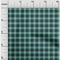 thumbnail image 2 of oneOone Polyester Spandex Sea Green Fabric Check Quilting Supplies Print Sewing Fabric By The Yard 56 Inch Wide, 2 of 4
