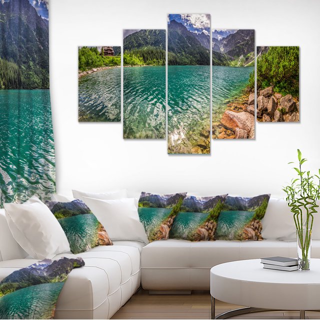 Lake in Tatra Mountains Poland - Extra Large Seashore Canvas Art