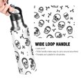 thumbnail image 2 of ALAZA Skulls Bones Water Bottle Insulated Flask Stainless Steel Straw Lid 20 oz, 2 of 6