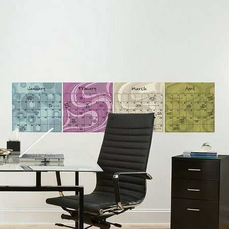 WallPops! Dry Erase 4 Piece Twister Calendar Wall Decal Set