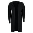 thumbnail image 6 of GuangCheng Womens Hooded Open Front Cardigans Cable Knitted Chunky Fall Long Sweaters Coats, 6 of 8