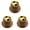 Amber knob - Golden Soccer, variant on LOOKSEVEN 3Pcs Guitar Reflector Knobs For Les Paul SG - 3 Base Colors 10 Ball Tops options-Black knob - Basketball