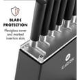 thumbnail image 3 of Knife Block Holder 8-Piece Set Kitchen Japan Design Stainless Steel Black, 3 of 8