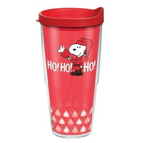 Tervis Peanuts Ho Ho Ho Christmas Holiday Made in USA Double Walled Insulated Travel Tumbler, Classic 24oz