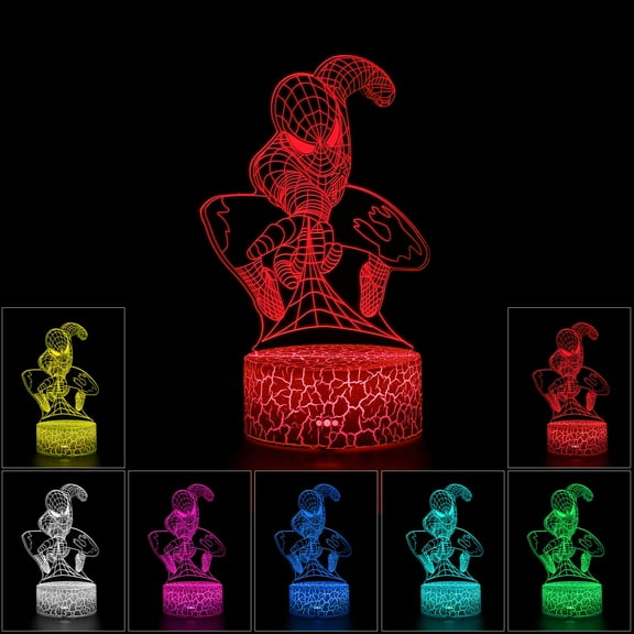 CHUNYAN Night Light,3D LED Lamp,7 Color Light for Christmas Gifts,Gradual Changing Touch Switch USB Table Lamp for Holiday Gifts or Home Decorations(With remote control)