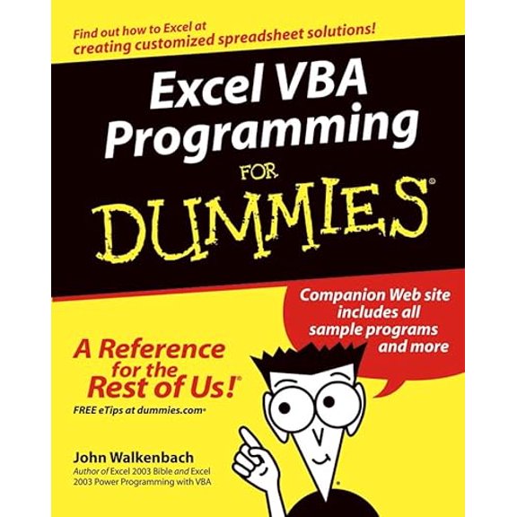Pre-Owned Excel VBA Programming For Dummies (Paperback) 0764574124 9780764574122