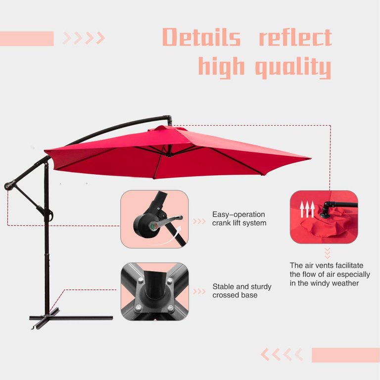 cast iron patio umbrella stands Gardenised 20 lb. Round Outdoor Patio Brown Cast Iron Umbrella Base Holder  Stand QI003815