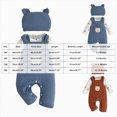 thumbnail image 3 of UAYOTSE Baby Boys Bear Theme Outfit Printed Bodysuit Overall With Ear Hat Infant All Season Clothes Size 3-6 Months, 3 of 8