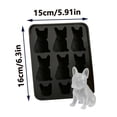 thumbnail image 3 of FeiFu Puppy Shape Silicone Ice Tray Dog Mold Food-Grade Non-Stick Flexible Ice Maker for Cocktails Whiskey Beer Home Bar Kitchen Gadget, 3 of 8