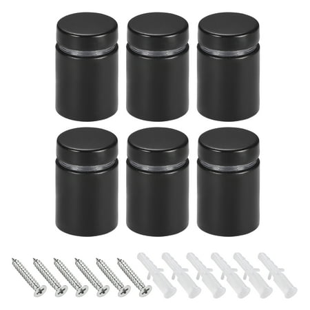 

19x26mm Standoff Screws Stainless Steel Black with Accessories 6 Pack