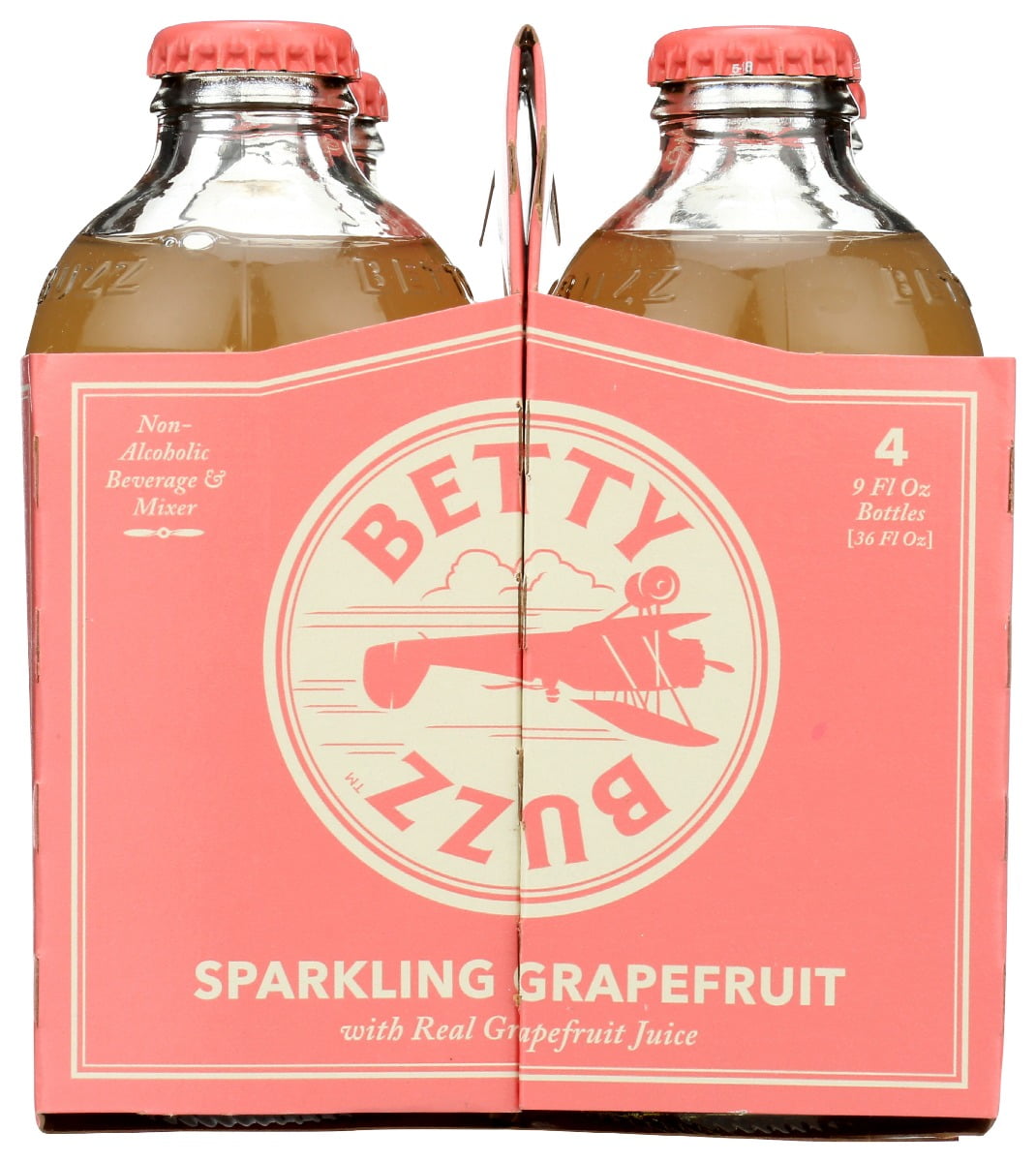 Betty♡ Betty Buzz: Sparkling Grapefruit Cocktail Mixer 4 Pack, 36 Fo Pack