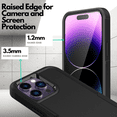 thumbnail image 4 of CBUS Grip Case + 2 Glass Screen Protectors for Apple iPhone 14 Pro Max (6.7 inch) - Black, 4 of 8