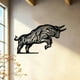 thumbnail image 1 of Adorno colgante pared metal con forma cabra, regalo llamativo, elegante decoración pared decorativa para interiores, exteriores, vallas,, 1 of 8