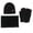 Black, variant on ZSQDM Hat Scarf and Glove Set Women Winter Hats 3 Piece Neck Warmer and Gloves beanies Cowboy Hat Scarf ,Hat,& Gloves Scrub Caps Women