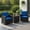 Navy, variant on Demi Bonn 3 Pieces Rattan Patio Furniture Set with Washable Cushion, Conversation Armchairs for Garden Poolside Balcony, Turquoise