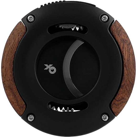 Xikar XO Double Guillotine Cutter, Dual Stainless Steel Blades, Redwood