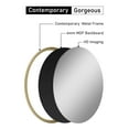 thumbnail image 5 of Black/ Gold Wall Framed Round/ Oval Mirrors for Bedroom, Bathrooms, Large Vanity Mirror, 5 of 8
