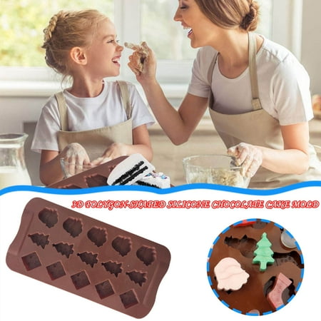 

Jomeoic Mould Chocolate Cake Cookie Ice Polygon-shaped 3D 1PC Silicone Soap Kitchen，Dining Bar