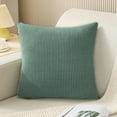thumbnail image 2 of Zmeidao Solid Color Decorative Throw Pillow, Soft Farmhouse Square Textured Decorative Couch Cushion for Sofa Bed Living Room Home Decor, 17.7x17.7 in, 2 of 8