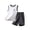 White1, variant on Cethrio Kids Boys Summer Pajama Sets, Short Sleeve 2-piece Cotton Breathable Sleepwear Sets Blue Size 14-16