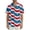 Navy, variant on Men's Glitter Star & Stripe American Flag Hawaiian Shirt - 4-Way Stretch Short Sleeve Patriotic Button Down Red L