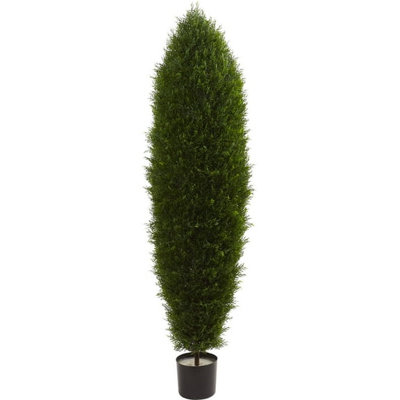Nearly Natural 5' Cypress Artificial Tree Uv Resistant, Indoor/Outdoor, Green