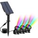 thumbnail image 1 of Luces solares subacuáticas, 3 paquetes de focos solares, iluminación sumergible con 2 modos, cambio de color RGB, IP68 a prueba de agua, luz sumergible ajustable, lámparas solares para, 1 of 5