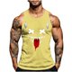 thumbnail image 2 of Camiseta sin mangas de cuello redondo para hombre, con estampado de Halloween, cuello redondo, estilo informal, deportiva, para hombre, 2 of 5