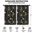 thumbnail image 2 of Blackout Kids Curtains,Black Gold Sun Moon Star Pattern Childrens Insulated Curtains Set Of 2,Bedroom Essentials,Toddler Room Decor 52x84in(132x213cm), 2 of 5