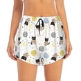 thumbnail image 2 of Goofa Cute Cat Printed Women 2 in 1 Running Shorts,Quick Dry Athletic Workout Shorts,High Waisted Athletic Shorts with Liner Pockets-X-Large, 2 of 9
