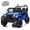 Blue, variant on Conchico 24V 2 Seater Kids Ride on Truck with Remote Control, 2×100W Motor, Battery Powered Toys Car with USB/MP3 Charging & Battery Indicator, LED Lights, Bluetooth Music, Blue