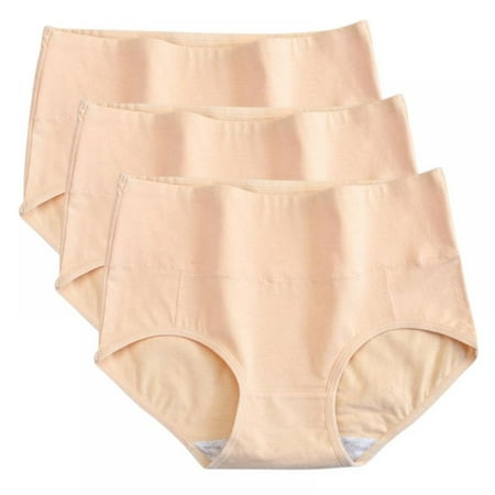 

Women s Plus Size High Waisted Cotton Underwear Ladies Soft Full Briefs Panties 5pack