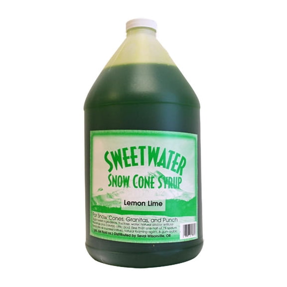 Sweetwater Snow Cone Lemon Lime Syrup cs 4/1 gal