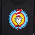 thumbnail image 3 of Dr. Seuss - Cat In Hat Smile - Women's Lightweight French Terry Pullover, 3 of 6