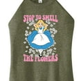 thumbnail image 3 of Disney - Alice In Wonderland - Stop To Smell Flowers - Juniors High Neck Tank Top, 3 of 5