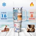 thumbnail image 4 of 40oz Tumbler with Handle and Straw Lid | Vacuum Insulated Leak Proof Tumbler | Stainless Steel Travel Mug Water Bottle Cup Keeps Cold & Hot, 4 of 7