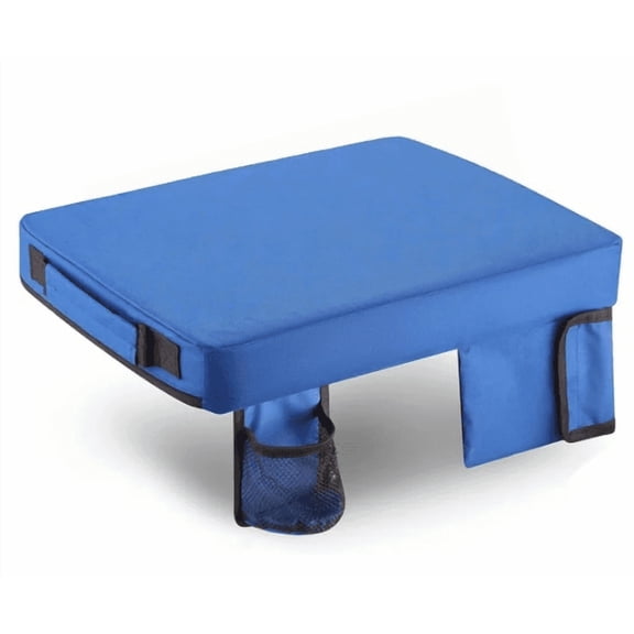 Portable Extra Thick Stadium Seat Cushion 21x15 Inch Bleacher Cushion with Side Pocket Cup HolderAnti-Slip Bottom Waterproof Lightweight Seat Pad for Sports