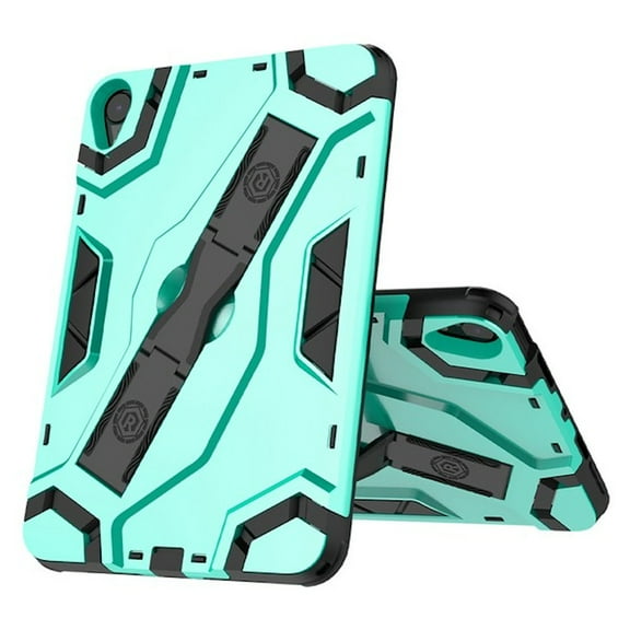 Rugged Hybrid Armor Case with Multi-Functional Kickstand for iPad Mini 6 (6th Generation) - Teal