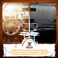 thumbnail image 4 of Naruto Shippuden Officially Licensed Windshield Sun Shade - Car Sun Shade Fits Most Autos, Trucks, SUV, & Van - Akatsuki Naruto Merch & Anime Accessories for Cars - Sunshade Car Windshield - 57 x 27", 4 of 8