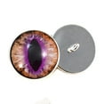 thumbnail image 4 of Brown and Purple Cat Dragon Sew-On Buttons Glass Eyes, 4 of 9