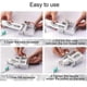 thumbnail image 2 of Toothpaste Squeezer, Metal Toothpaste Tube Squeezer Paint Tube Wringer for Artist, Hair Salon, Painter,Silver, 2 of 4
