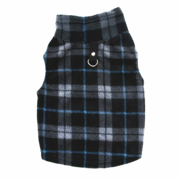 TELOLY Dog Clothes Fleece Material Dog Jacket,Comfortable Fit Leash Hook Design Dog Sweatshirt,M,Chest Girth 16.5-17.3In