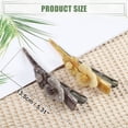 thumbnail image 4 of Unique Bargains 2 Pcs Metal Long Duckbill Hair Clips Large Crocodile Hair Clips for Women 5.31"x1.57" Gray Light Coffee, 4 of 6