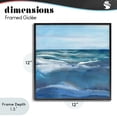 thumbnail image 4 of Stupell Industries Coastal Calm Seas under Soft Sky Black Framed Giclee Art, 12 x 12, by Susan Jill, 4 of 8