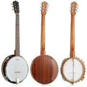 Ashthorpe 6-String Banjo with 24-Brackets and Mahogany Resonator