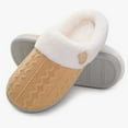 thumbnail image 2 of Women's Slippers Womens House Shoes Ladies Fashion Winter Insulation Closed Toe Flat Bottom Soft Slippers, 2 of 9