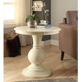thumbnail image 5 of Kingfisher Lane Table à Piédestal en Blanc Antique, 5 of 5