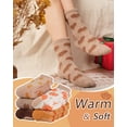 thumbnail image 3 of Fuzzy Socks for Women Fluffy Cozy Slipper Socks Fall Socks Gifts, 3 of 6