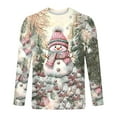 thumbnail image 4 of Hipattires Mens Big and Tall Tops Christmas Holiday Pullover Lightweight Print Plus Size Tops Long Sleeve Shirts for Men, 4 of 5