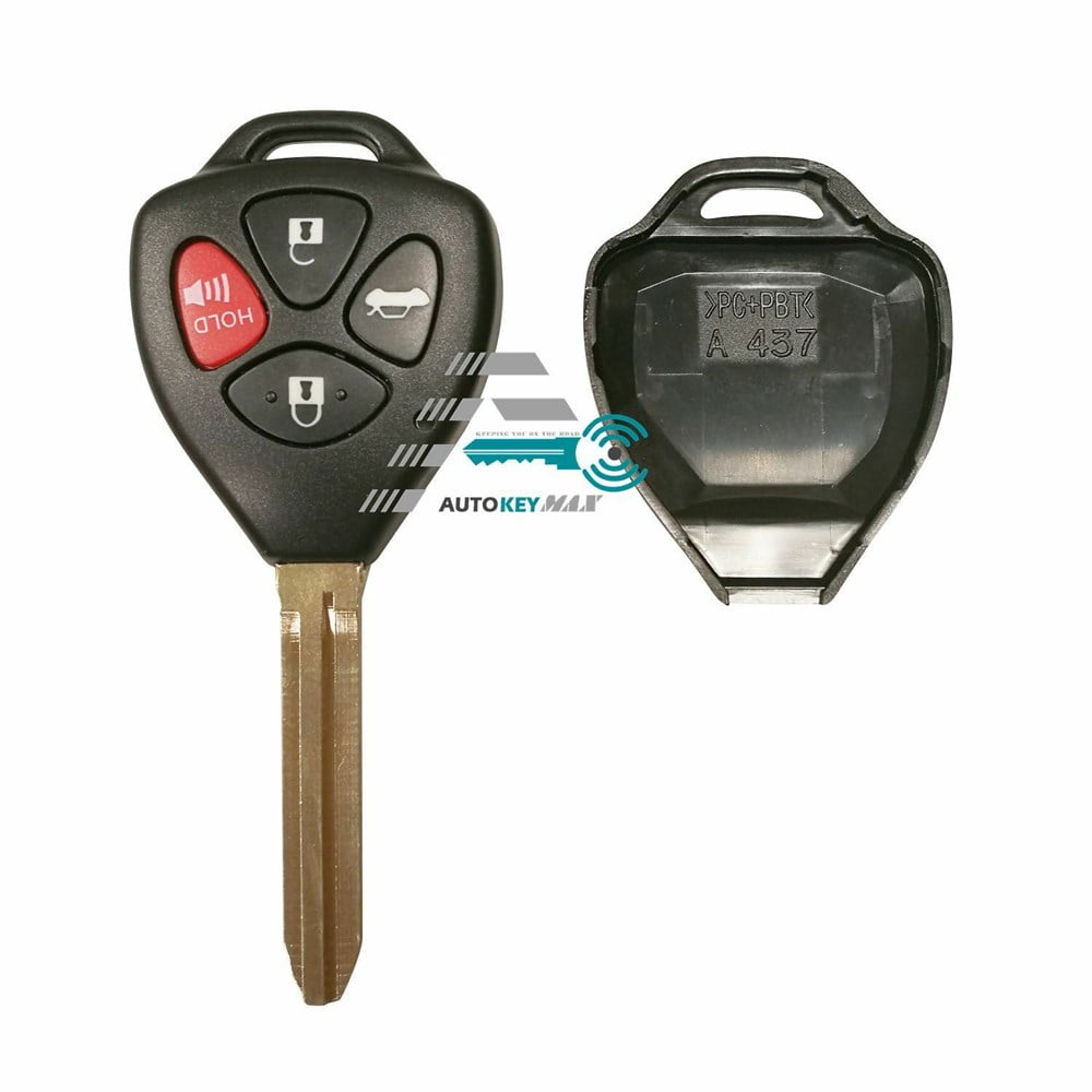 4/3+1 Button Black Silicone Cover Remote Key Case Shell For Toyota Avalon Solara 